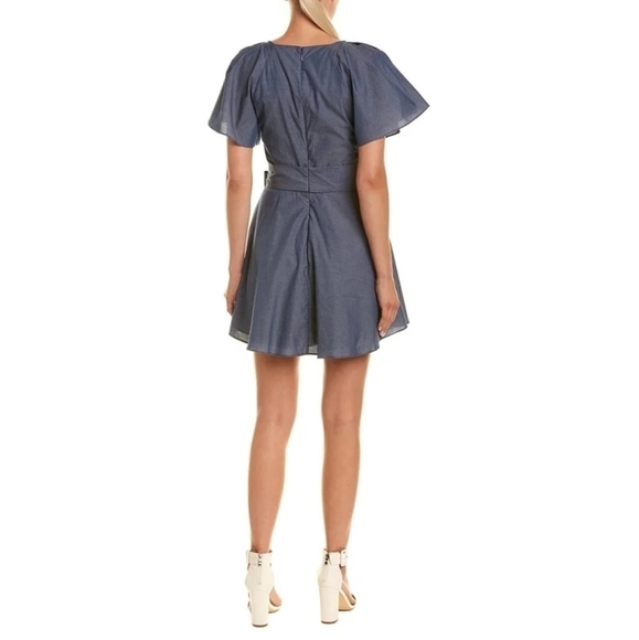 New Parker Adeline A-Line Chambray Dress - Picture 2 of 10